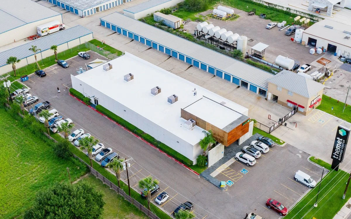 Commercial low slope roof system on an occupied building